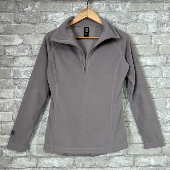 Mountain Hardwear  Women's Small Lightweight Fleece 1/4 Pullover jacket Gray - Picture 1 of 9